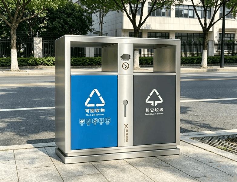 内江垃圾桶垃圾分类亭配套案例