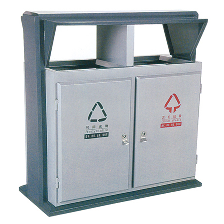 钢板垃圾桶ZX-3004
